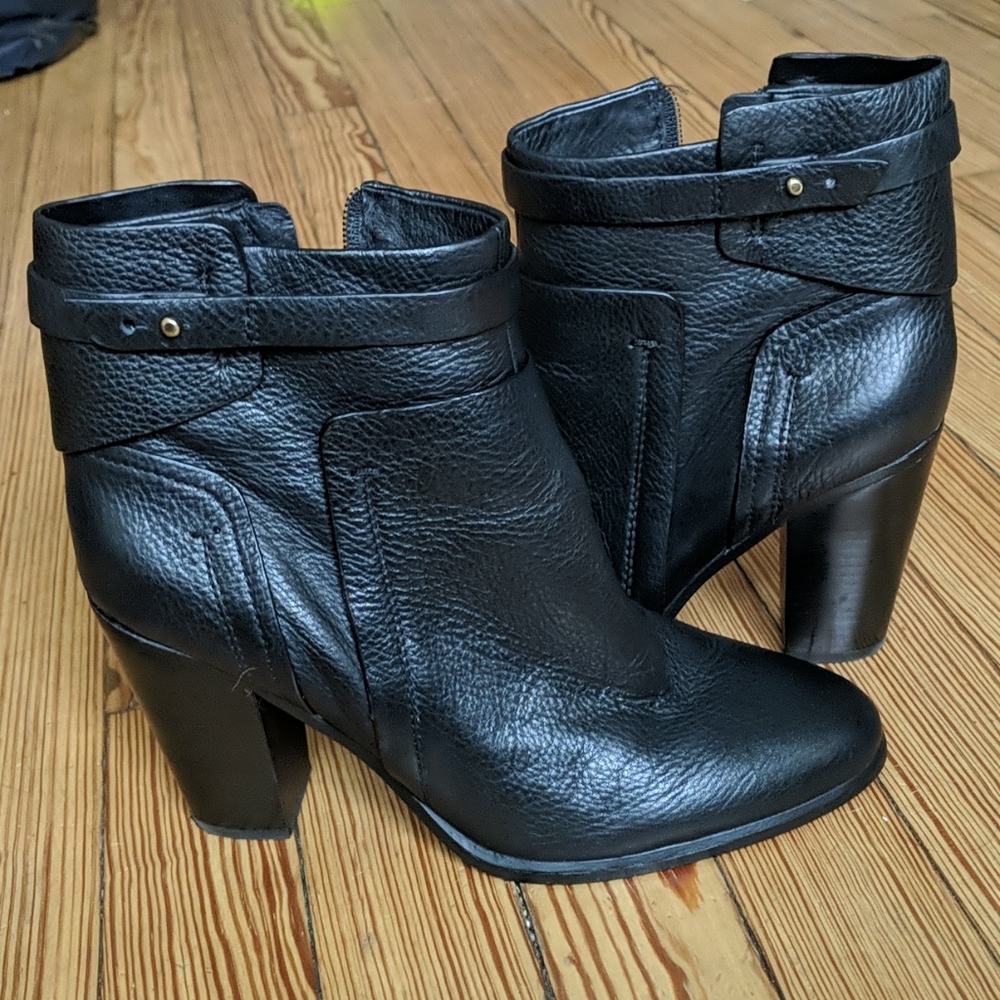Vince camuto black ankle boots